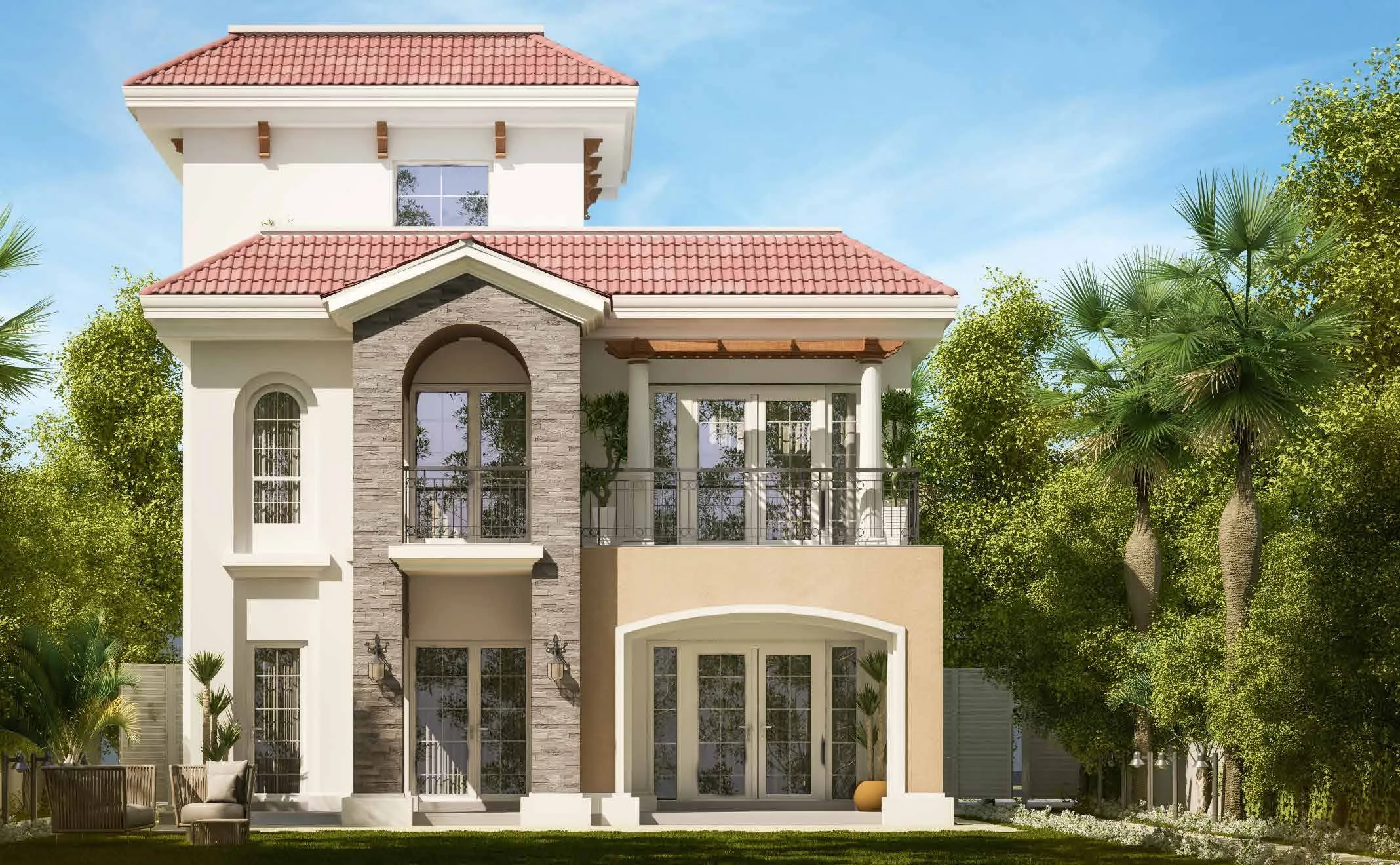 Villa for sale in Al Maqsad in New Capital City of 540 m² with 6 bedrooms