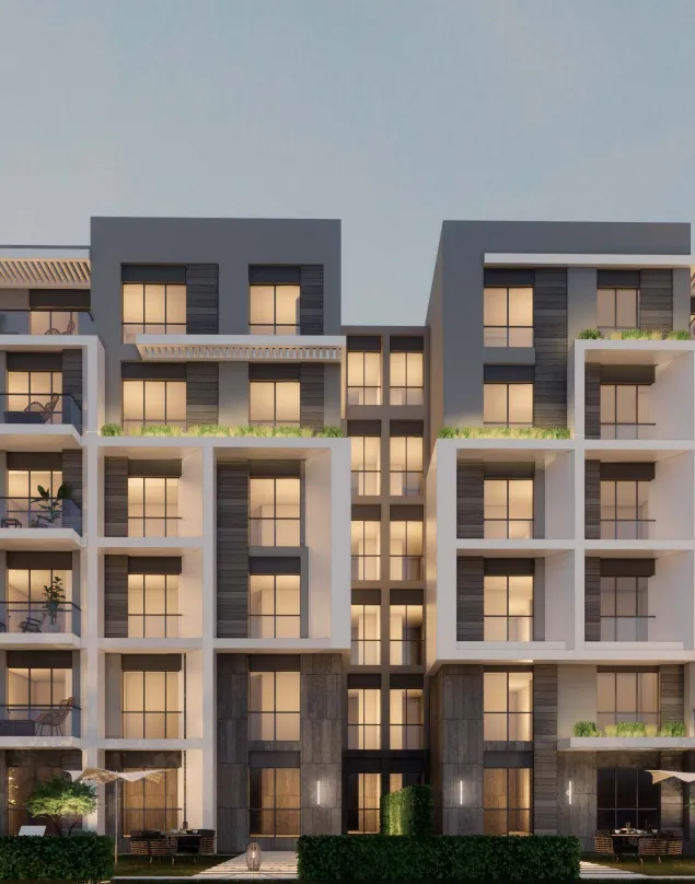 Apartment for sale in Terrace in El Sheikh Zayed of 136 m² with 3 bedrooms