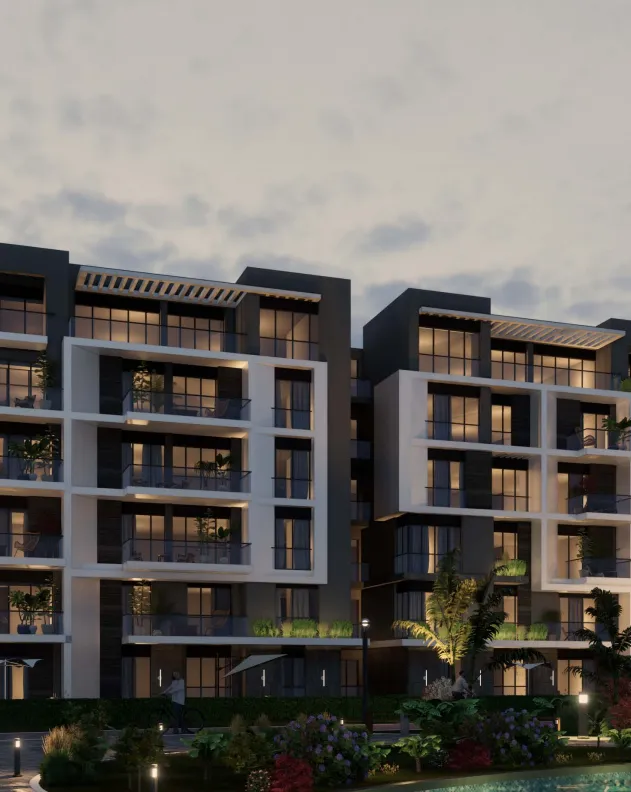 Apartment for sale in Terrace in El Sheikh Zayed of 136 m² with 3 bedrooms