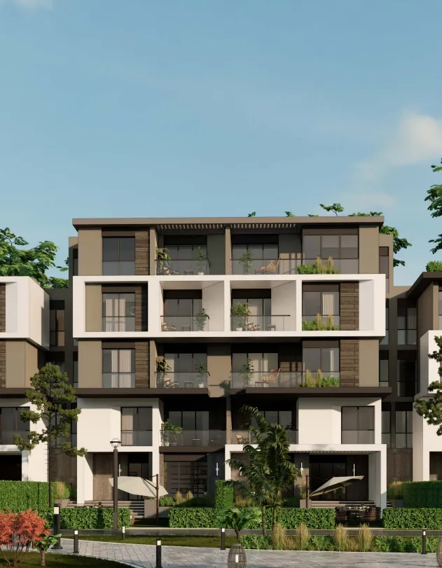 Apartment for sale in Terrace in El Sheikh Zayed of 136 m² with 3 bedrooms