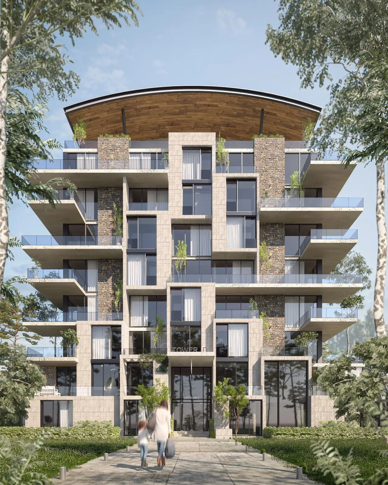 Apartment for sale in Nest in 6th settlement of 195 m² with 3 bedrooms