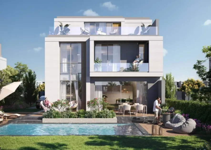 Townhouse for sale in El Patio Hills in 6th settlement of 195 m² with 4 bedrooms
