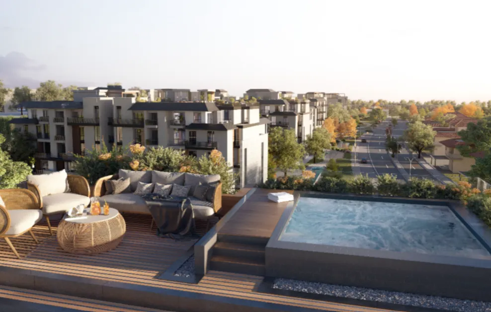 Apartment for sale in The Hills in New Cairo of 93 m² with 1 bedrooms