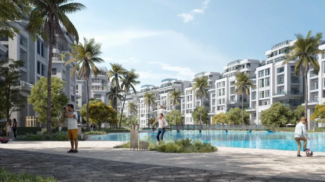 Apartment for sale in Lumia Lagoons in New Capital City of 182 m² with 3 bedrooms