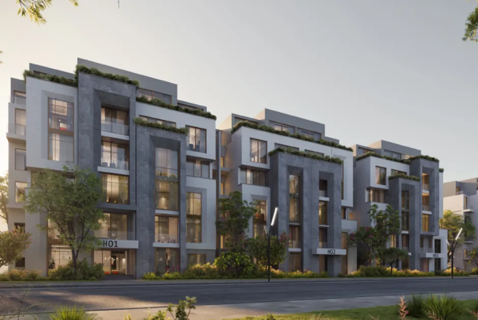Apartment for sale in The Brooks in New Cairo of 124 m² with 2 bedrooms