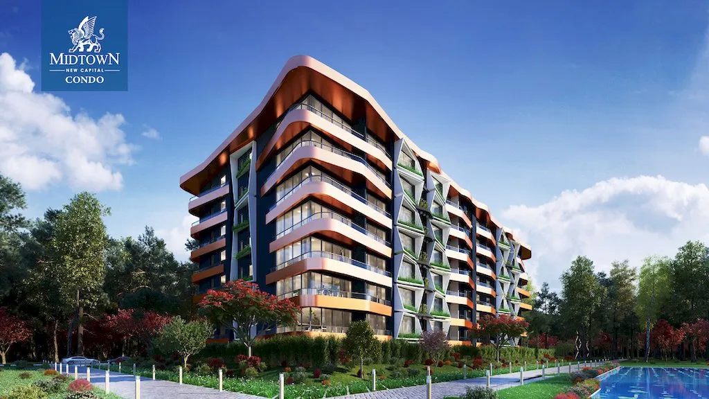 Apartment for sale in Midtown condo in New Capital City of 170 m² with 3 bedrooms