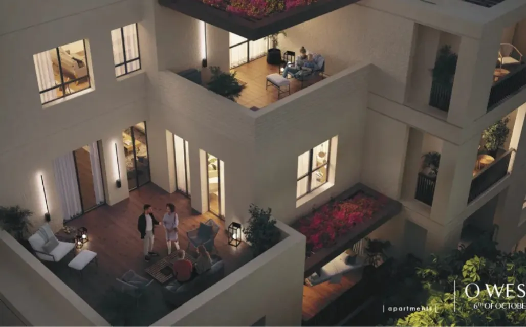 Apartment for sale in O West Orascom in October Gardens of 71 m² with 1 bedrooms