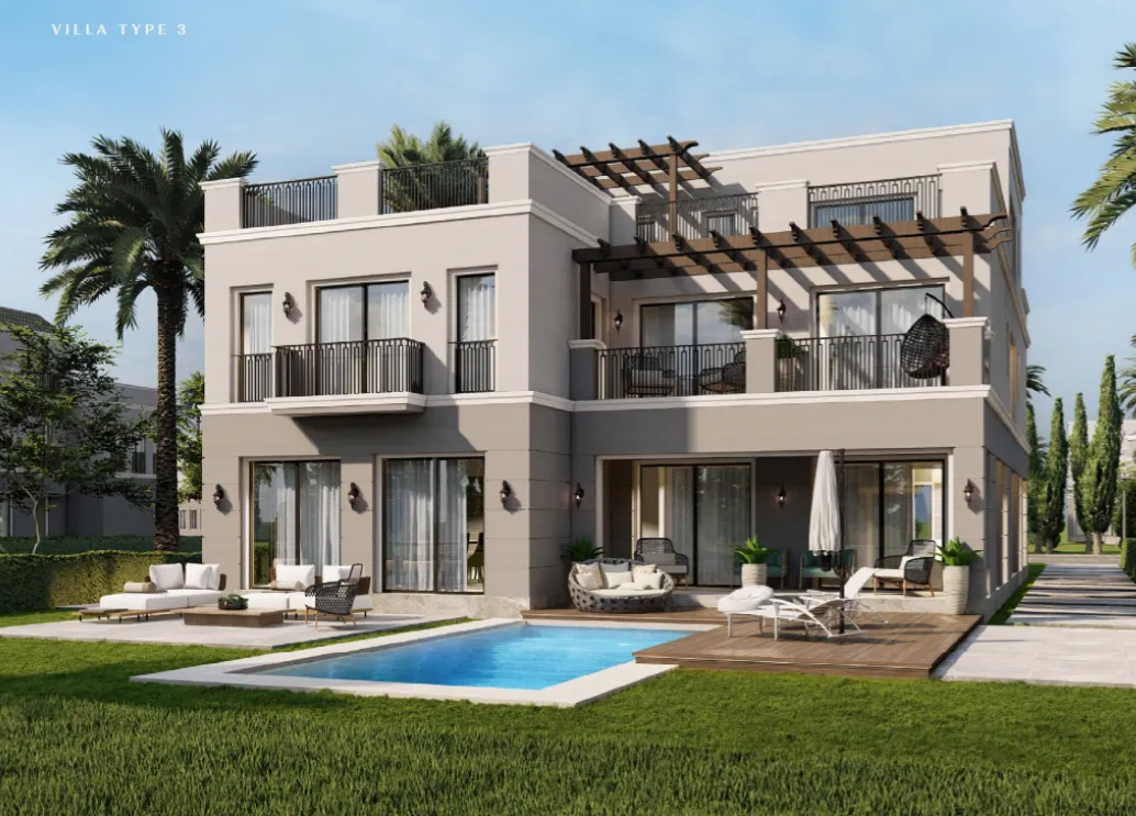 Villa for sale in Hyde Park in 6th settlement of 300 m² with 4 bedrooms