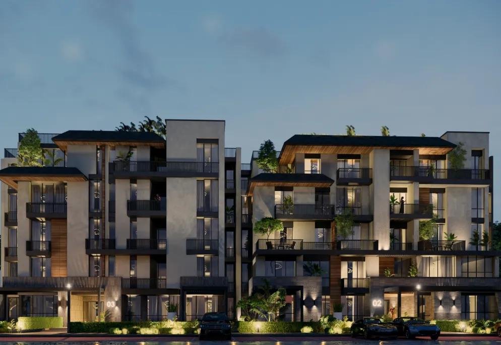 Apartment for sale in Stone Park in New Cairo of 129 m² with 2 bedrooms