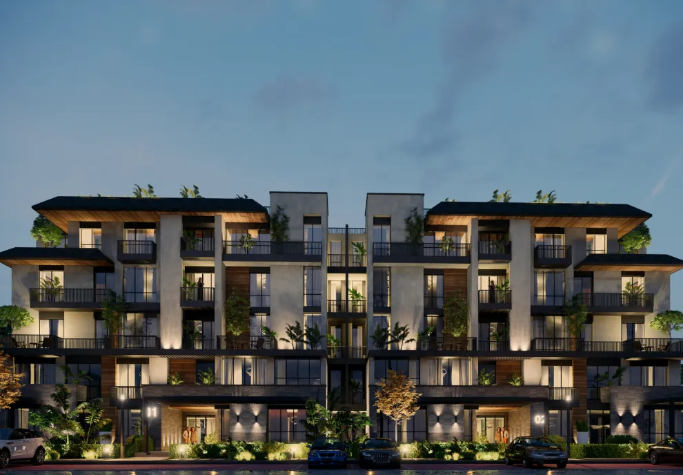 Apartment for sale in Stone Park in New Cairo of 129 m² with 2 bedrooms