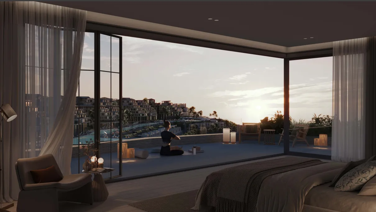 Chalet for sale in Il Monte Galala in Ain Sokhna of 126 m² with 3 bedrooms