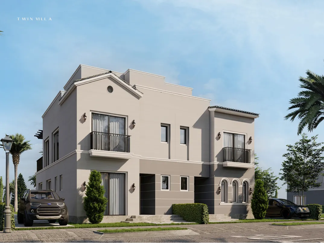 Twinhouse for sale in Hyde Park in 6th settlement of 278 m² with 3 bedrooms
