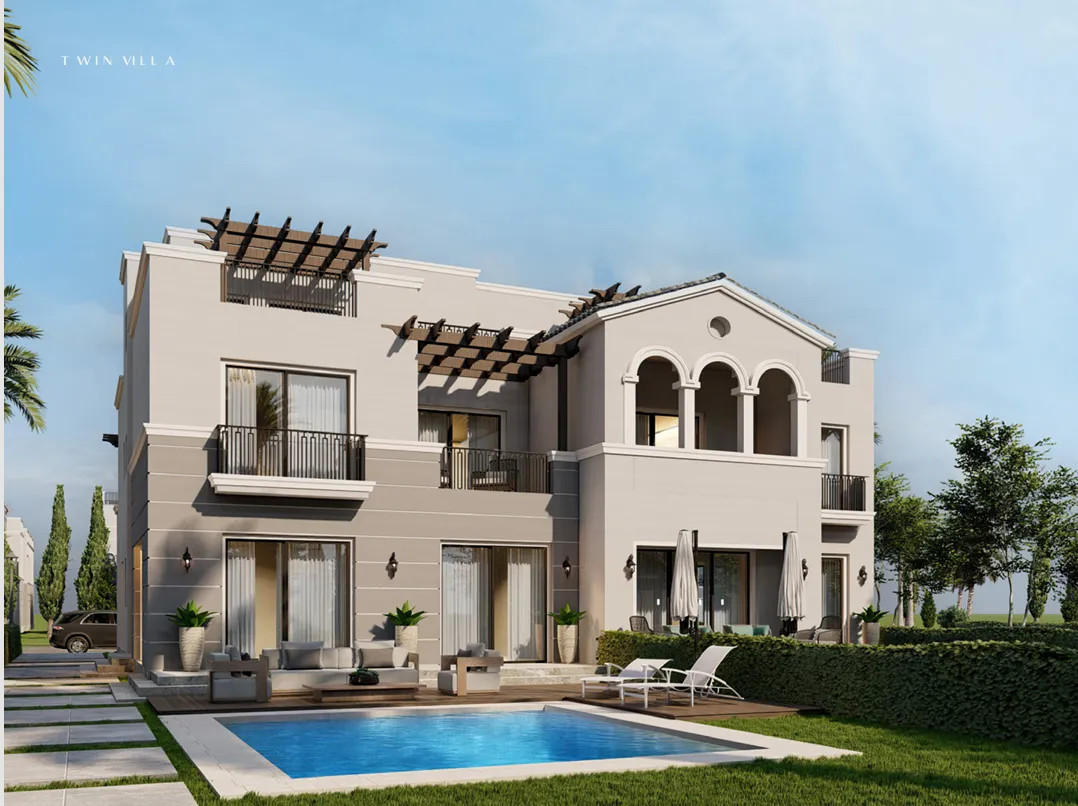 Twinhouse for sale in Hyde Park in 6th settlement of 278 m² with 3 bedrooms