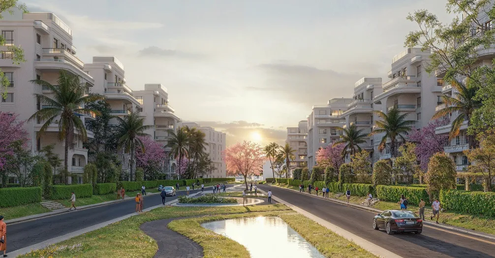 Apartment for sale in Lumia Lagoons in New Capital City of 139 m² with 2 bedrooms
