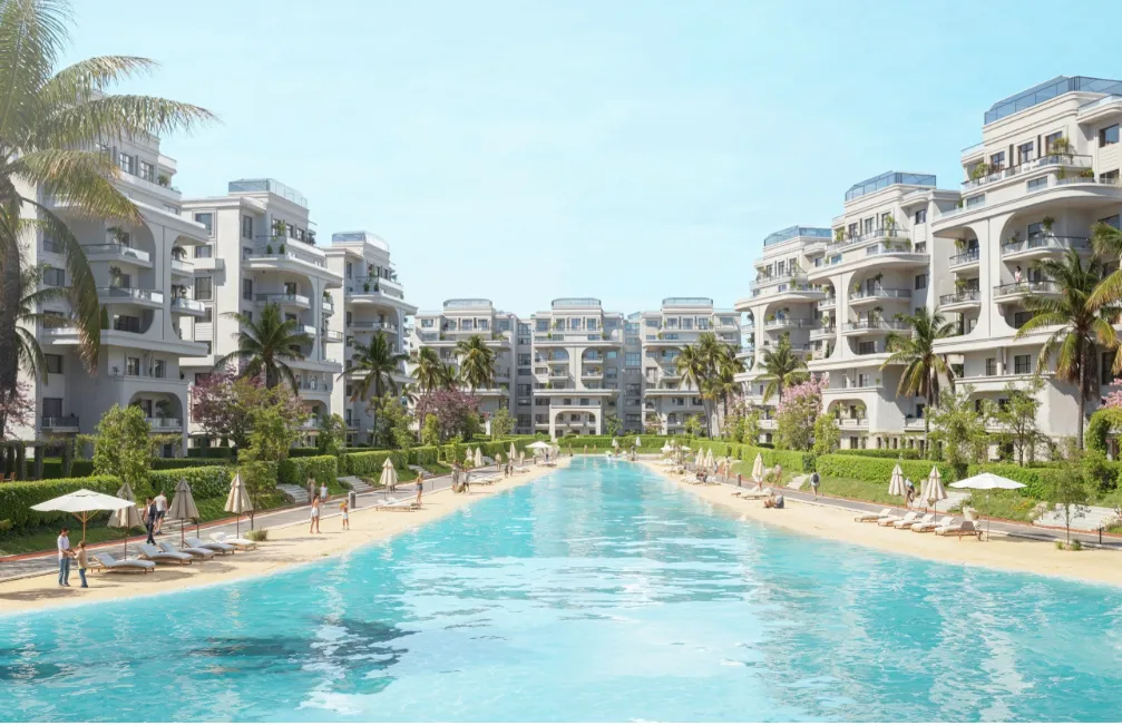 Apartment for sale in Lumia Lagoons in New Capital City of 139 m² with 2 bedrooms