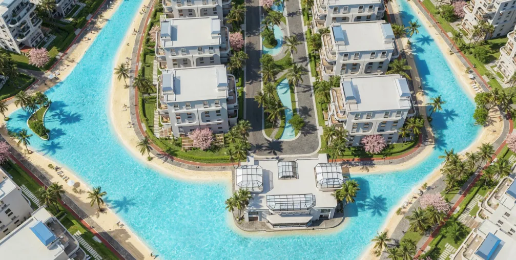 Apartment for sale in Lumia Lagoons in New Capital City of 139 m² with 2 bedrooms