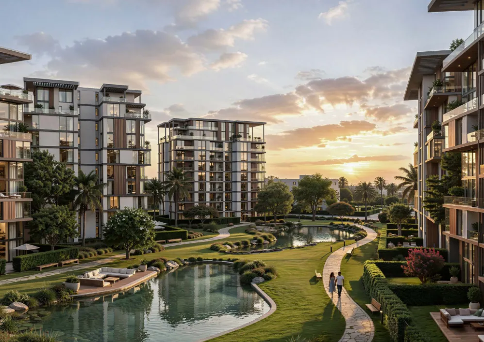 Apartment for sale in Hyde Park Central in 6th settlement of 114 m² with 2 bedrooms
