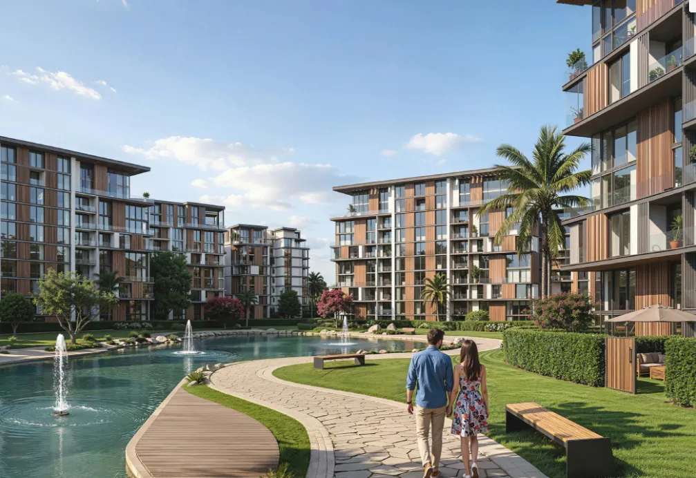 Apartment for sale in Hyde Park Central in 6th settlement of 114 m² with 2 bedrooms