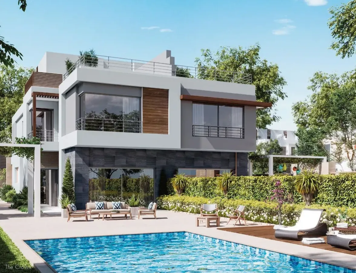 Twinhouse for sale in The Crown in 6th of October City of 405 m² with 4 bedrooms