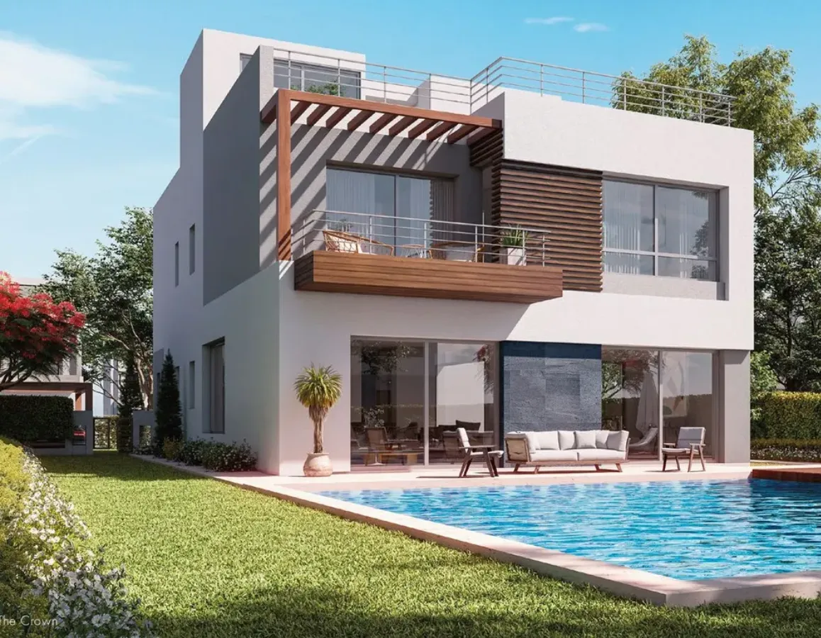 Twinhouse for sale in The Crown in 6th of October City of 405 m² with 4 bedrooms