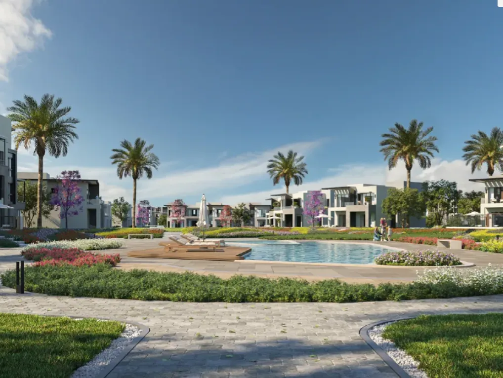 Twinhouse for sale in Garden Lakes in 6th of October City of 242 m² with 3 bedrooms