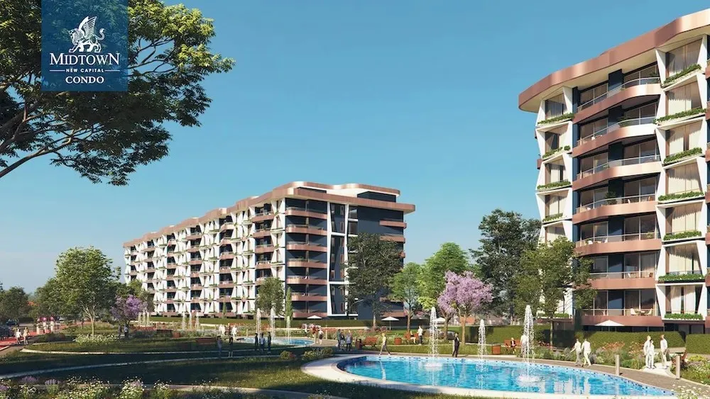 Apartment for sale in Midtown condo in New Capital City of 175 m² with 3 bedrooms