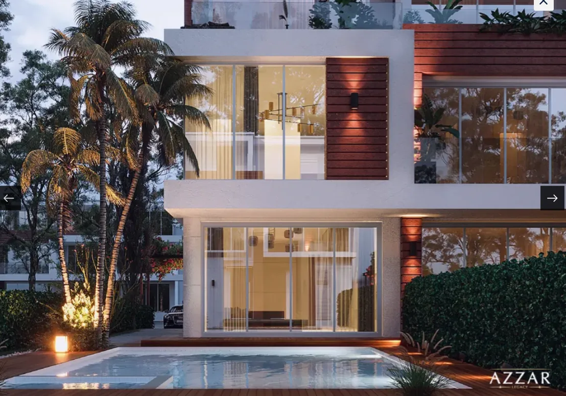Townhouse for sale in Azzar Legacy in New Cairo of 172 m² with 3 bedrooms