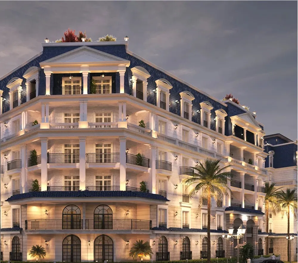 Apartment for sale in Nile Boulevard in New Cairo of 144 m² with 2 bedrooms