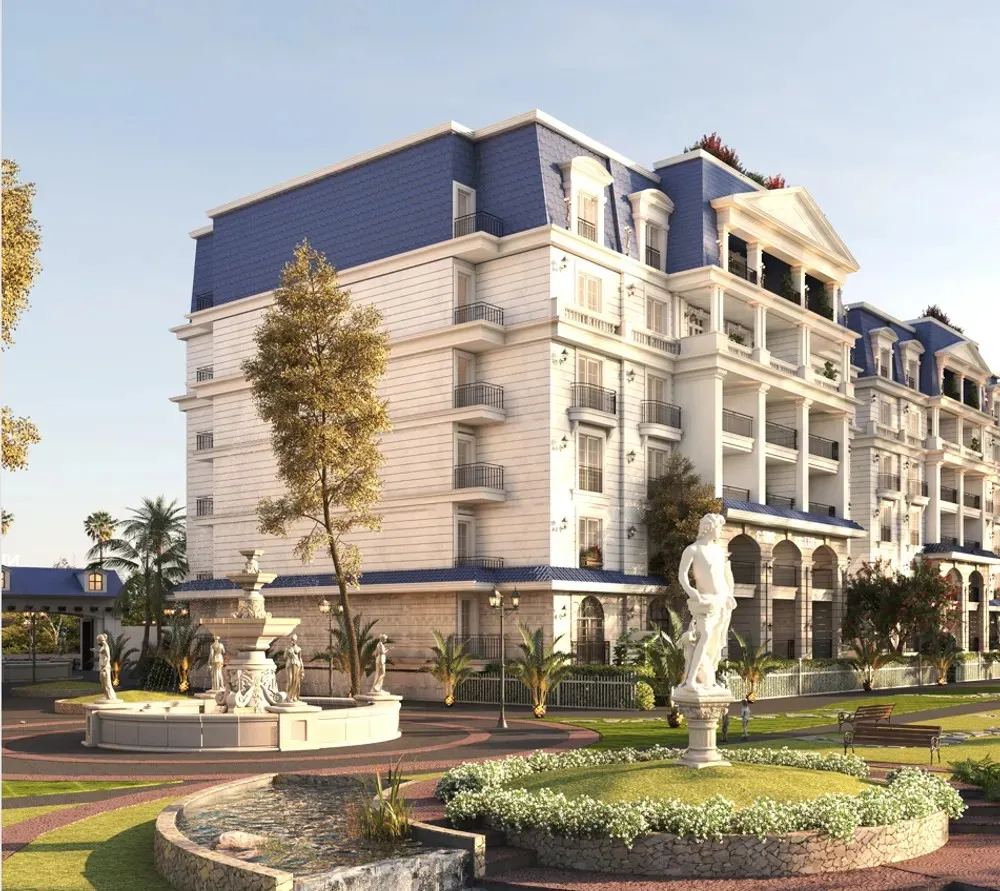 Apartment for sale in Nile Boulevard in New Cairo of 144 m² with 2 bedrooms