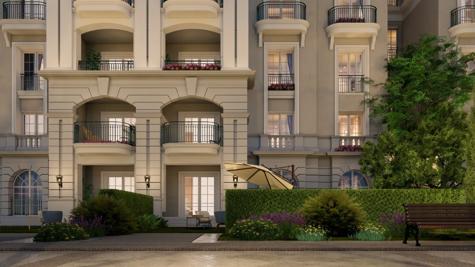 Apartment for sale in Nile Boulevard in New Cairo of 144 m² with 2 bedrooms