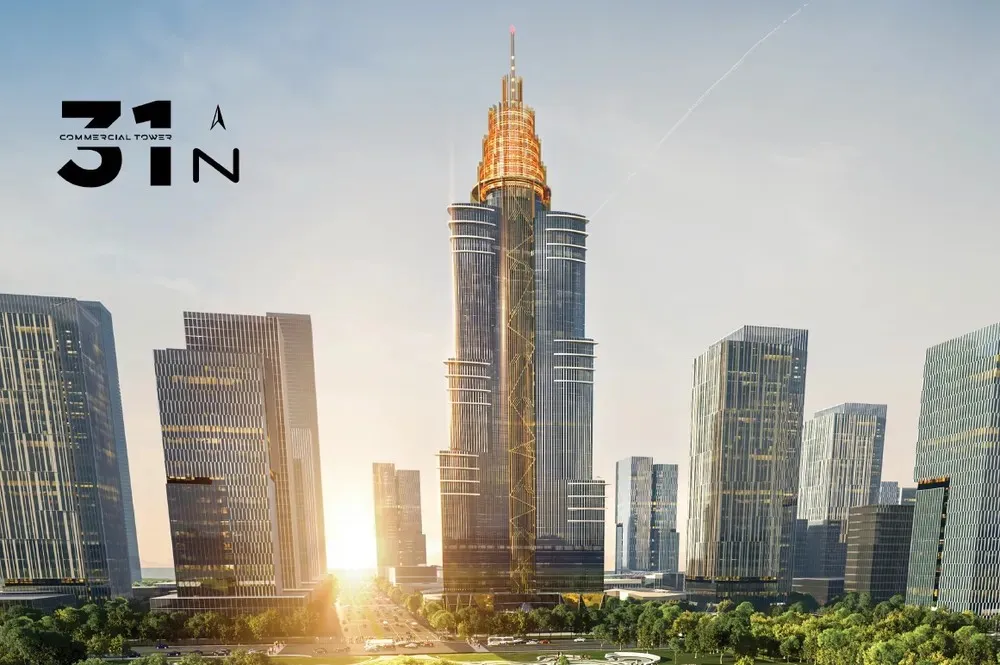 Apartment for sale in 31N Commercial Tower in New Capital City of 35 m² with 1 bedrooms