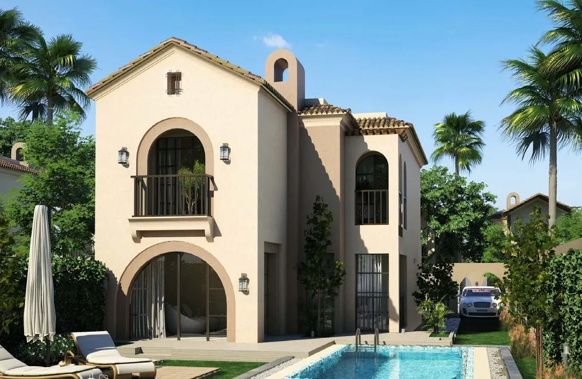 Villa for sale in Sarai in New Cairo of 239 m² with 5 bedrooms