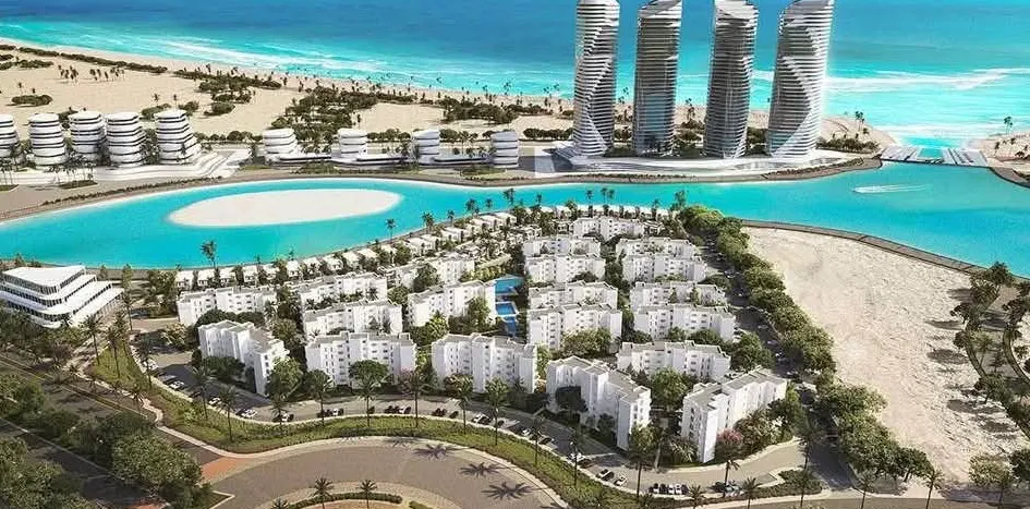 Chalet for sale in Palm Hills New Alamein in Al Alamein of 107 m² with 2 bedrooms