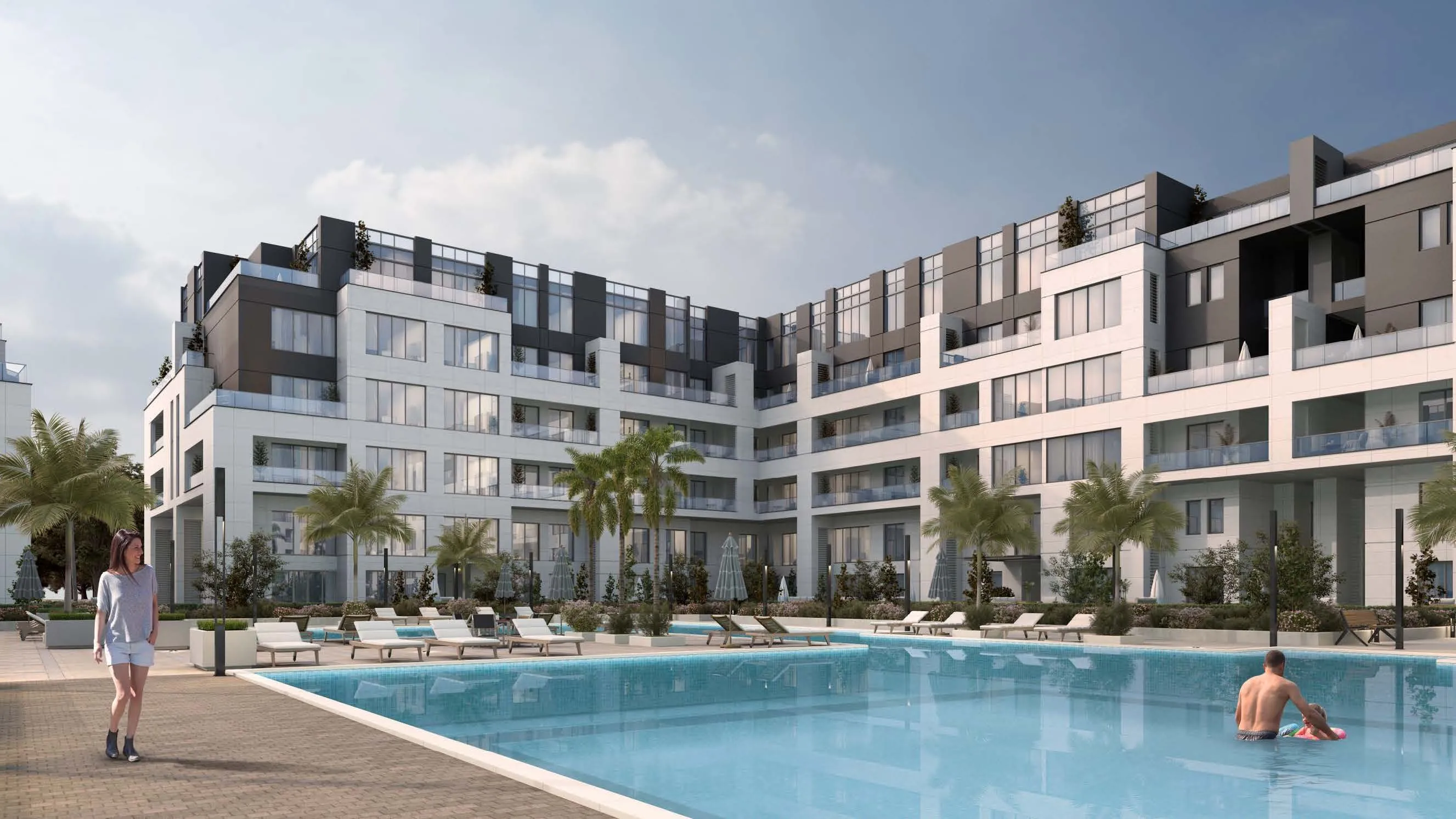Apartment for sale in Al Karma Kay in El Sheikh Zayed of 81 m² with 1 bedrooms