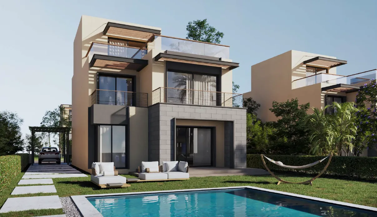 Villa for sale in Garden Lakes in 6th of October City of 217 m² with 3 bedrooms