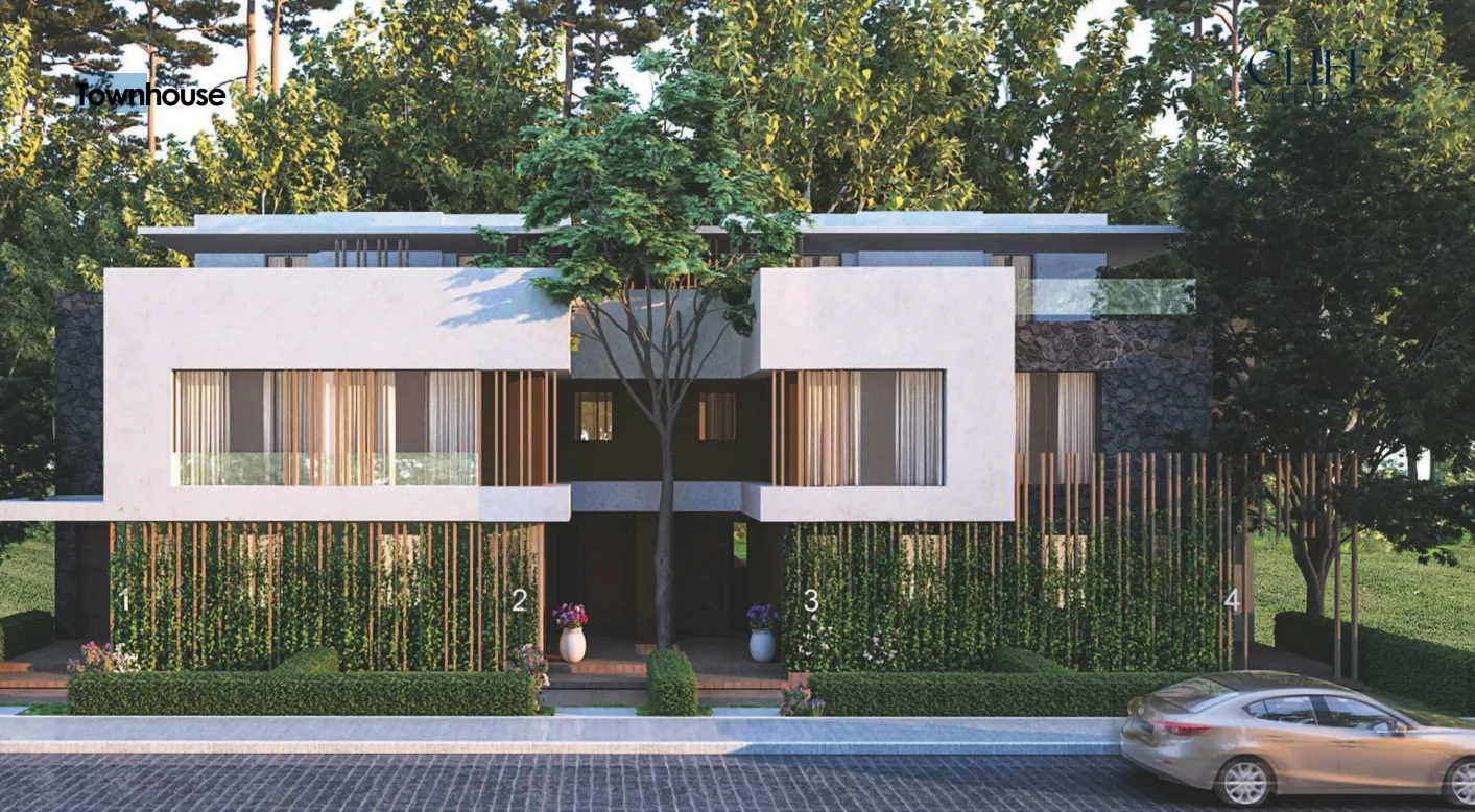 Townhouse for sale in Il Bosco New Capital in New Capital City of 239 m² with 3 bedrooms