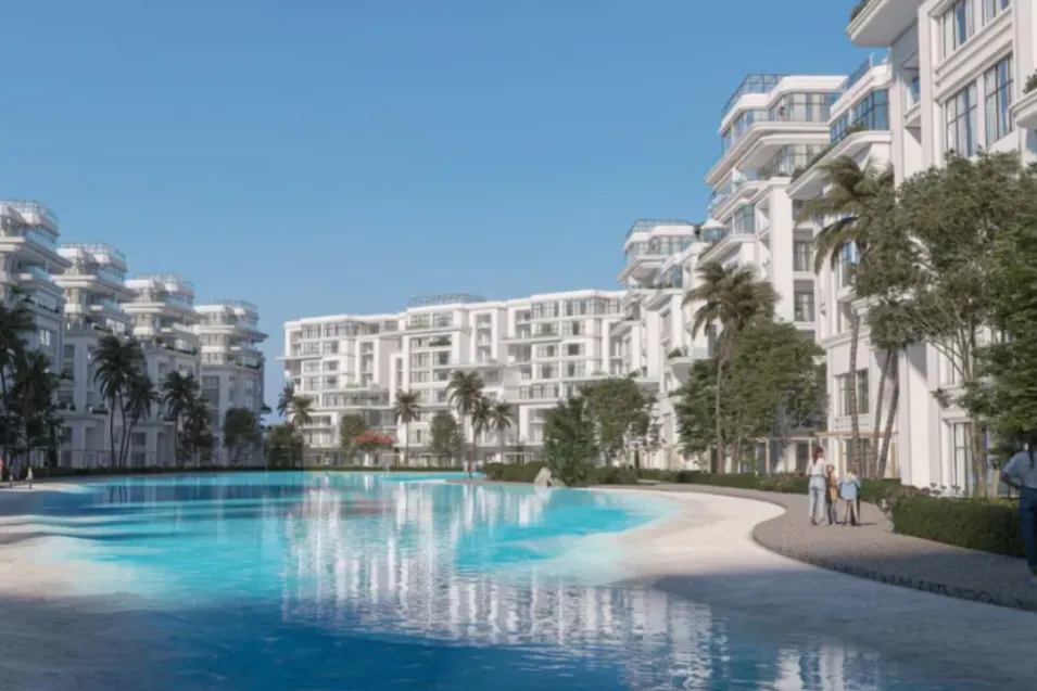 Apartment for sale in Lumia Lagoons in New Capital City of 199 m² with 3 bedrooms