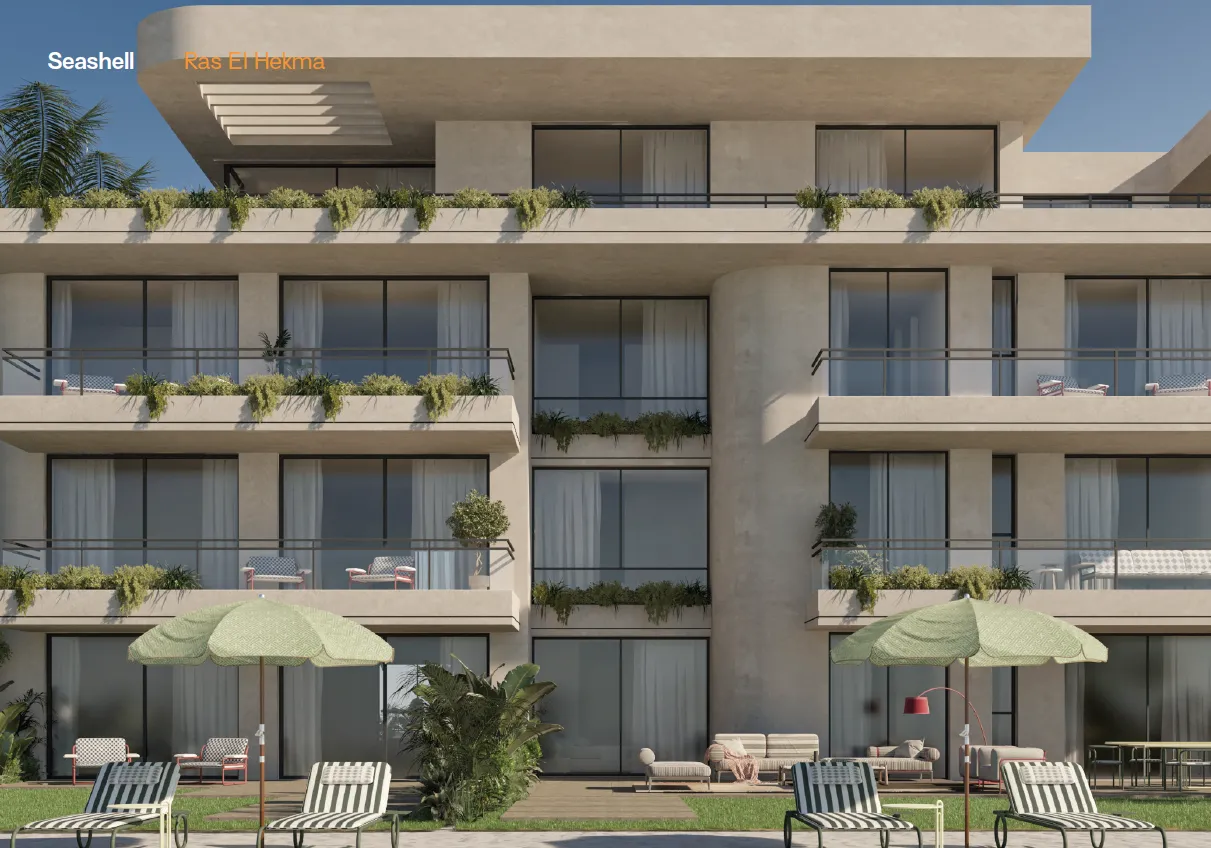Apartment for sale in Seashell Ras El Hekma in Ras El Hekma of 120 m² with 2 bedrooms