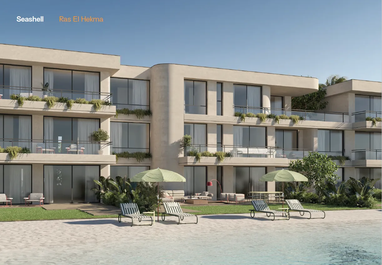 Apartment for sale in Seashell Ras El Hekma in Ras El Hekma of 120 m² with 2 bedrooms