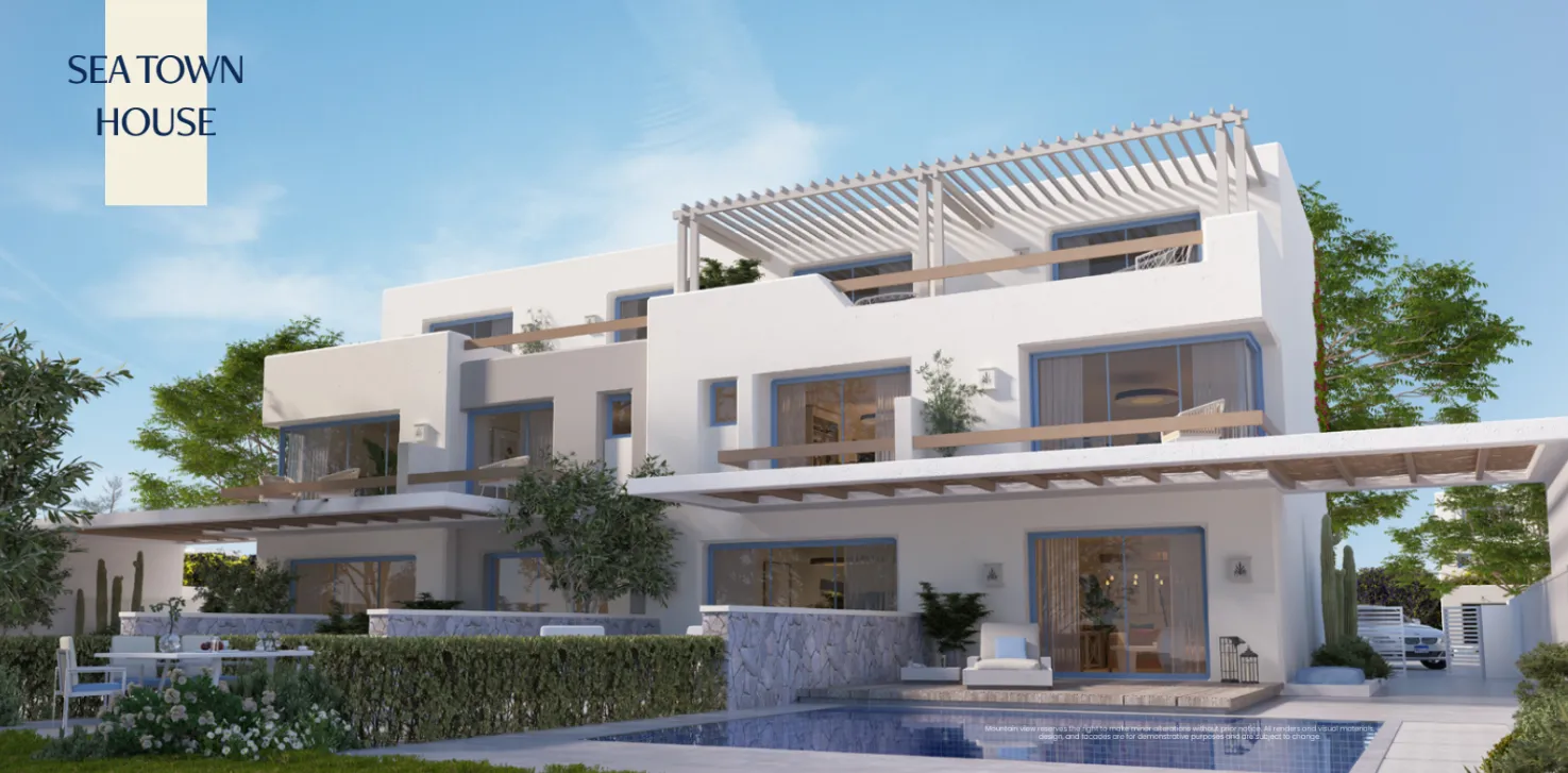 Townhouse for sale in LVLS Mountain View in Ras El Hekma of 185 m² with 3 bedrooms