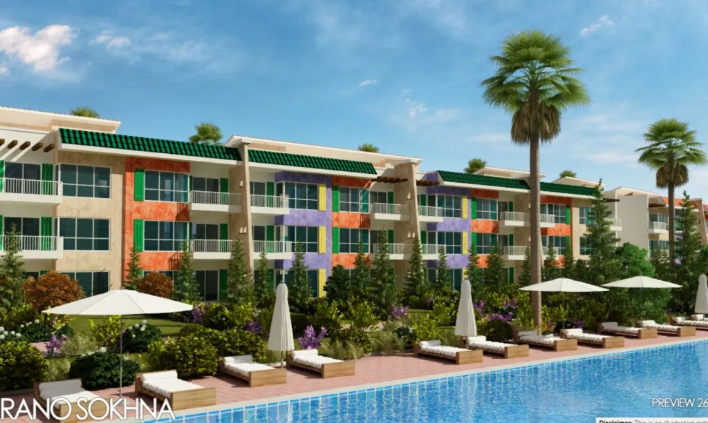 Chalet for sale in Murano in Ain Sokhna of 123 m² with 3 bedrooms