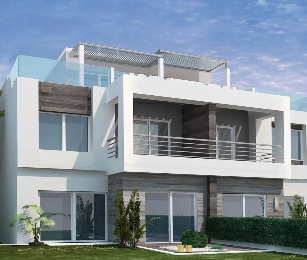 Townhouse for sale in Palm Hills Golf Extension in 6th of October City of 280 m² with 6 bedrooms