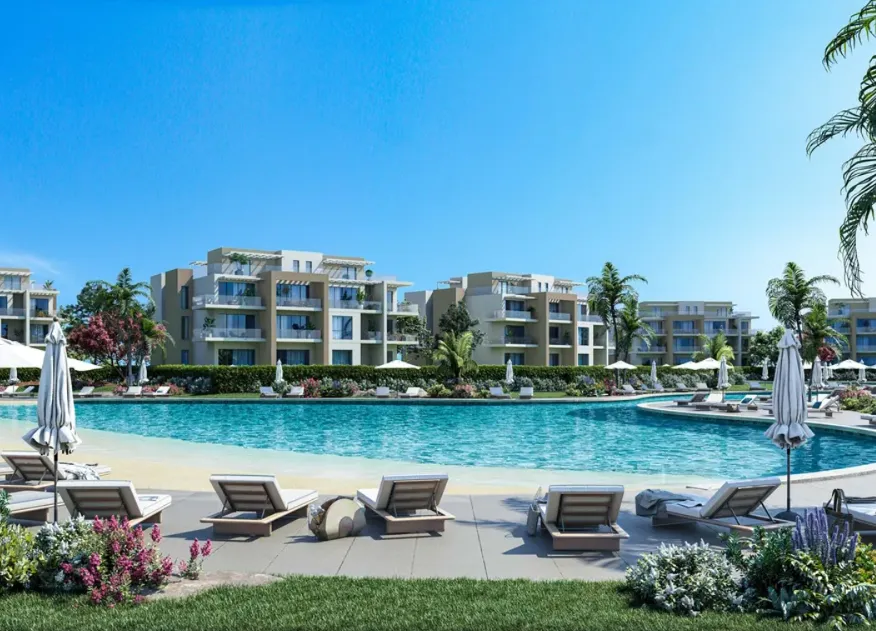 Chalet for sale in Hyde Park North - Seashore in Ras El Hekma of 76 m² with 1 bedrooms