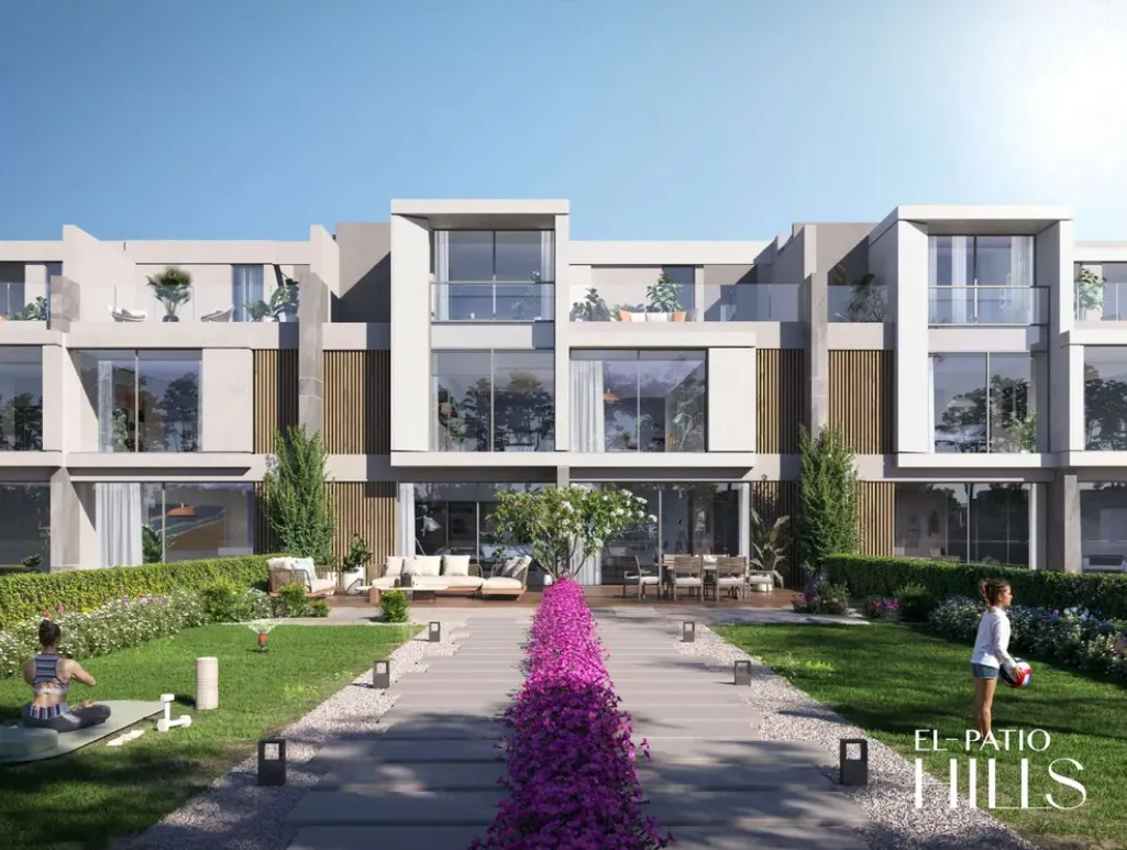 Townhouse for sale in El Patio Hills in 6th settlement of 195 m² with 4 bedrooms