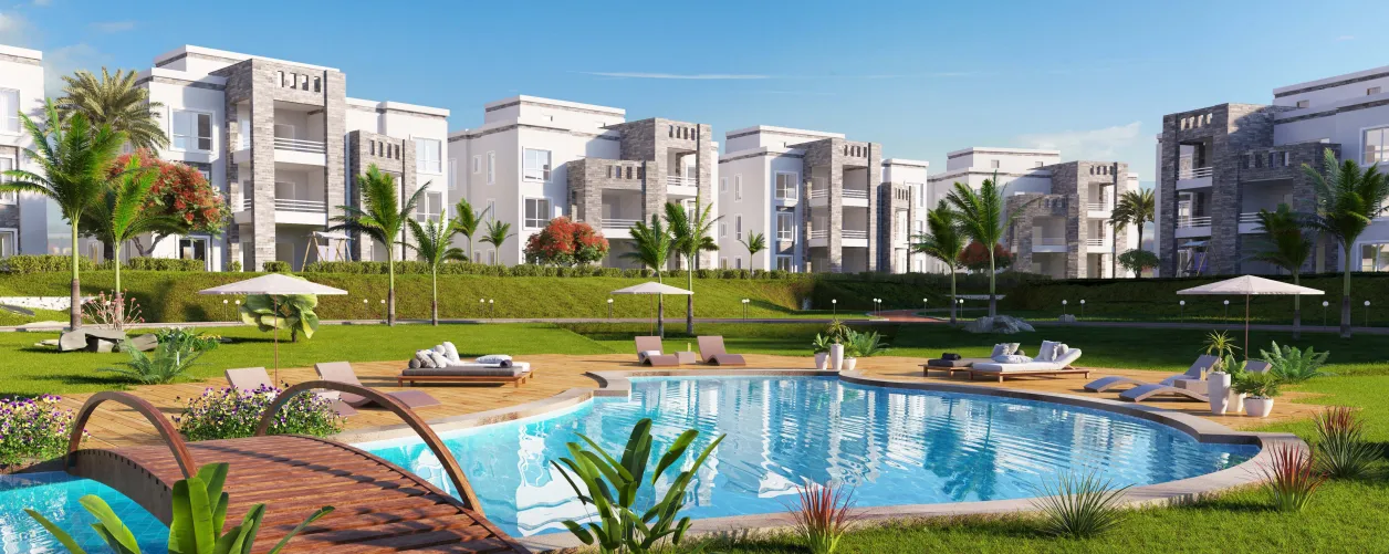 Chalet for sale in Amwaj in Sidi Abdel Rahman of 125 m² with 3 bedrooms