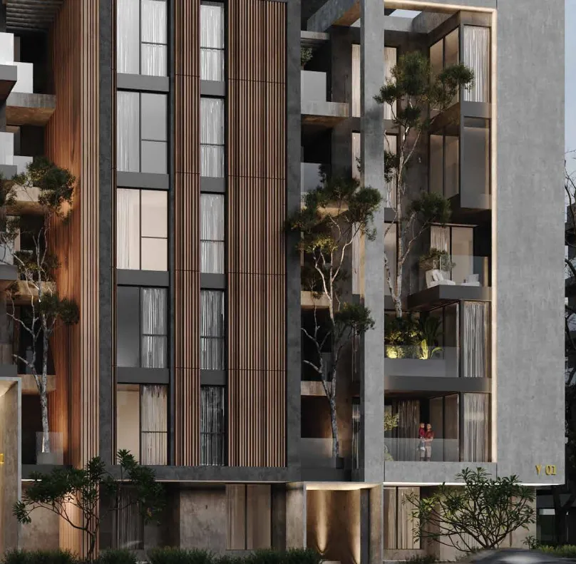Apartment for sale in Yellow Residence in New Cairo of 127 m² with 2 bedrooms