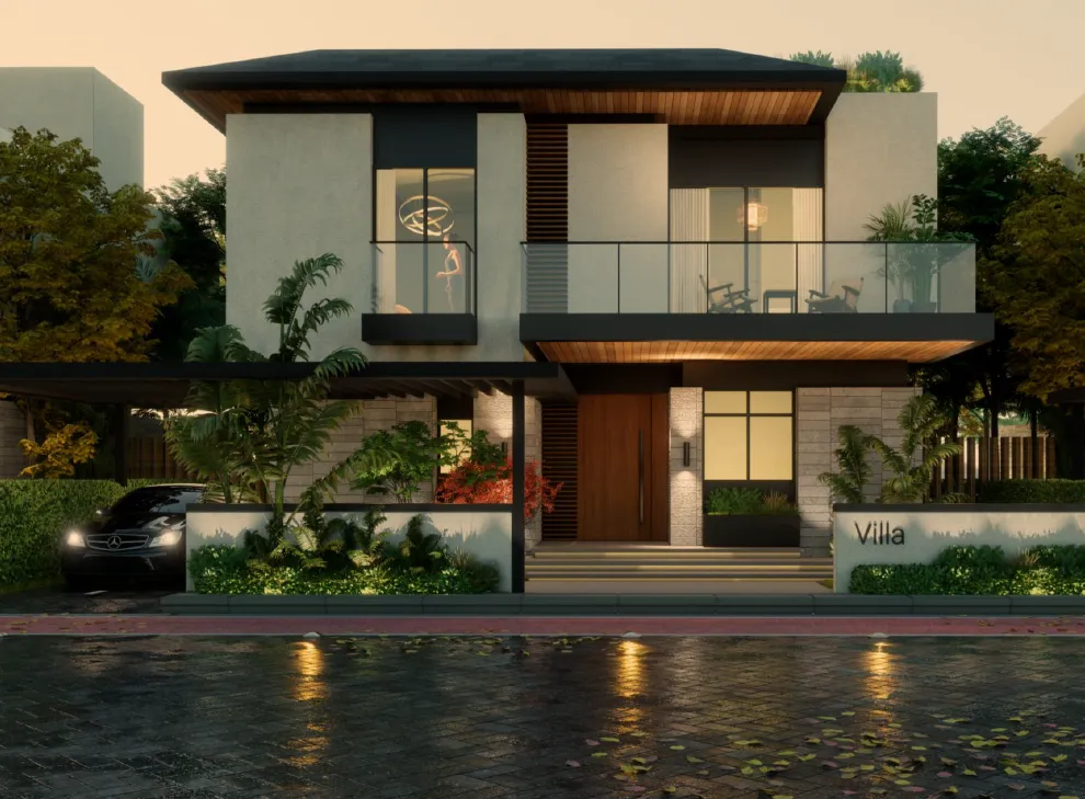 Villa for sale in Stone Park in New Cairo of 296 m² with 4 bedrooms