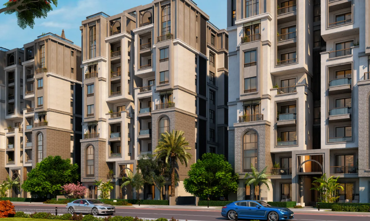 Apartment for sale in Ever New Cairo in 6th settlement of 130 m² with 2 bedrooms