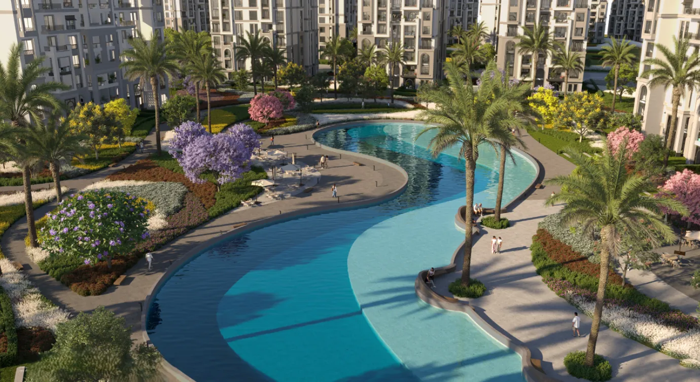 Apartment for sale in Ever New Cairo in 6th settlement of 130 m² with 2 bedrooms