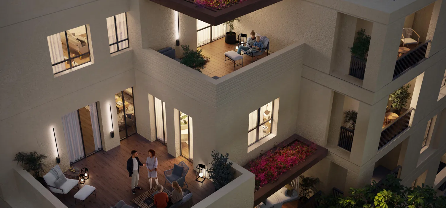 Apartment for sale in O West Orascom in October Gardens of 77 m² with 1 bedrooms